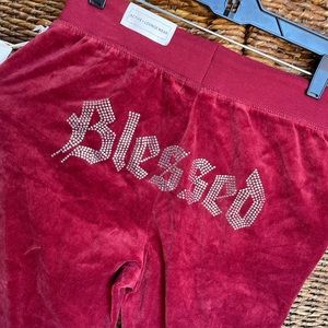 “Blessed” gem booty pants
